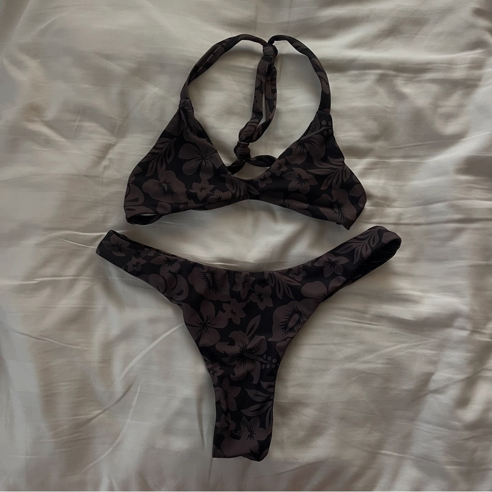 Acacia Swimwear Black Bikini Modern Minimalist Design